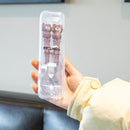 2 Piezas, Cubiertos Portátiles De Acero Inoxidable, Cuchara Y Tenedor De Caricatura Con Caja De Almacenamiento Portátil Transparente Reutilizable, Adecuado Para El Hogar, La Escuela, El Picnic Y El Camping Al Aire Libre