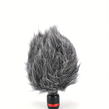 Parasol Esponjoso para Micrófono de Cámara, Filtro Pop para Micrófono de Video, Protector de Viento para Grabación, Podcast, Streaming, Esenciales para Streaming | Parasol de Peluche | Construcción Duradera, Protector de Pantalla de Viento