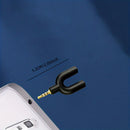 Cable Repartidor de Audio 2 en 1 para Computadoras y Smartphones - Adaptador para Auriculares y Micrófono, No Requiere Batería