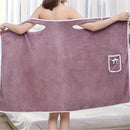 Toalla de baño elegante de poliéster con diseño de cuello con lazo - Absorbente, de secado rápido, hipoalergénico, ideal para adultos, sin pérdida de cabello, perfecta para el hogar y el spa, toalla de spa | Diseño de toalla elegante | Toalla de baño de