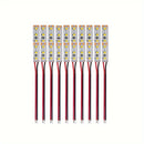 10 piezas de tiras de luces LED SMD 2835 precableadas, flexibles autoadhesivas, 12V-18V, blanco/blanco cálido, para maquetismo, manualidades, construcción de carreteras urbanas, modelismo ferroviario, coleccionables de hobby, cuerpo de cobre.