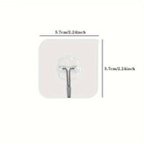 10 piezas de ganchos transparentes, ganchos de pared multiusos, potente ventosa, ganchos de pared para colgar en la cocina, baño, ganchos de utilidad