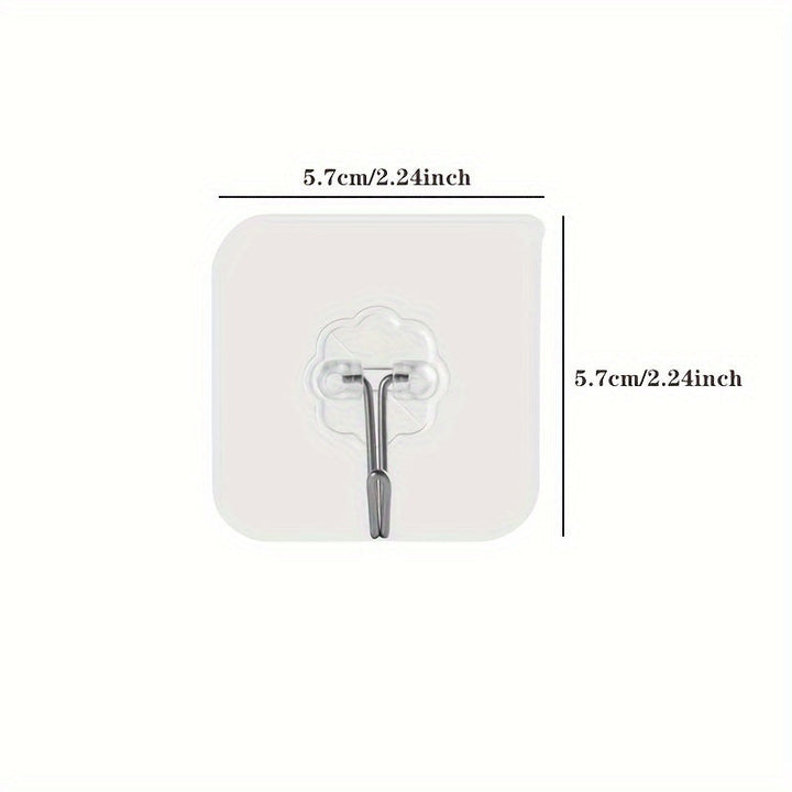 10 piezas de ganchos transparentes, ganchos de pared multiusos, potente ventosa, ganchos de pared para colgar en la cocina, baño, ganchos de utilidad