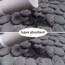 Juego de 3 alfombras de baño de lujo, absorbentes, antideslizantes, lavables a máquina, de spandex, con diseño de rayas en relieve, suaves y cómodas, ideales para bañeras y áreas de ducha