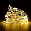 2 pza.es de luces parpadeantes de alambre de cobre LED con batería de botón, luces de Navidad de alambre de cobre para fiestas al aire libre y bodas, luces de decoración para fiestas, decoración para Halloween, Navidad, Ramadán y el Día de San Valentín