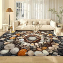 1 pieza, alfombrilla de suelo con estampado de conchas y piedras, adecuada para alfombrilla de cocina, pasillo, entrada de dormitorio, baño, entrada de baño, dormitorio, entrada de dormitorio, sala de estar, entrada de sala de estar, alfombrilla de suelo