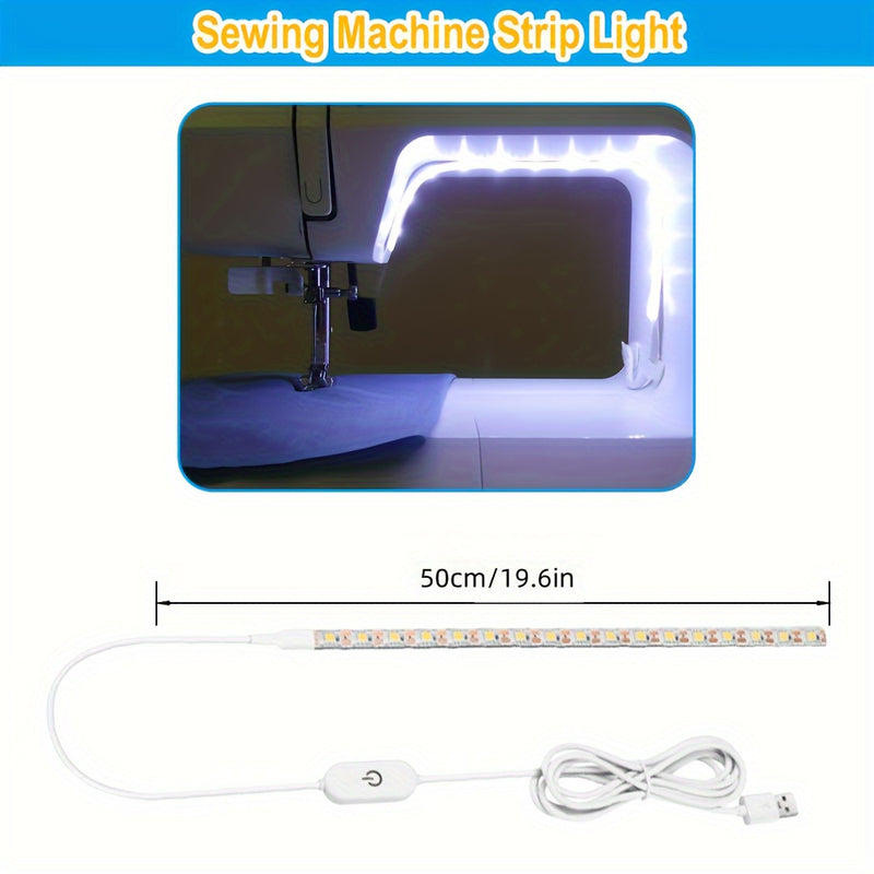 Máquina de coser Brother Lámpara de costura LED ligera y flexible, alimentada por USB DC5V, compatible con todas las máquinas de coser, material de plástico, incluye fuente de luz, no requiere batería, perfecta para regalos de Navidad, decoración de ofic