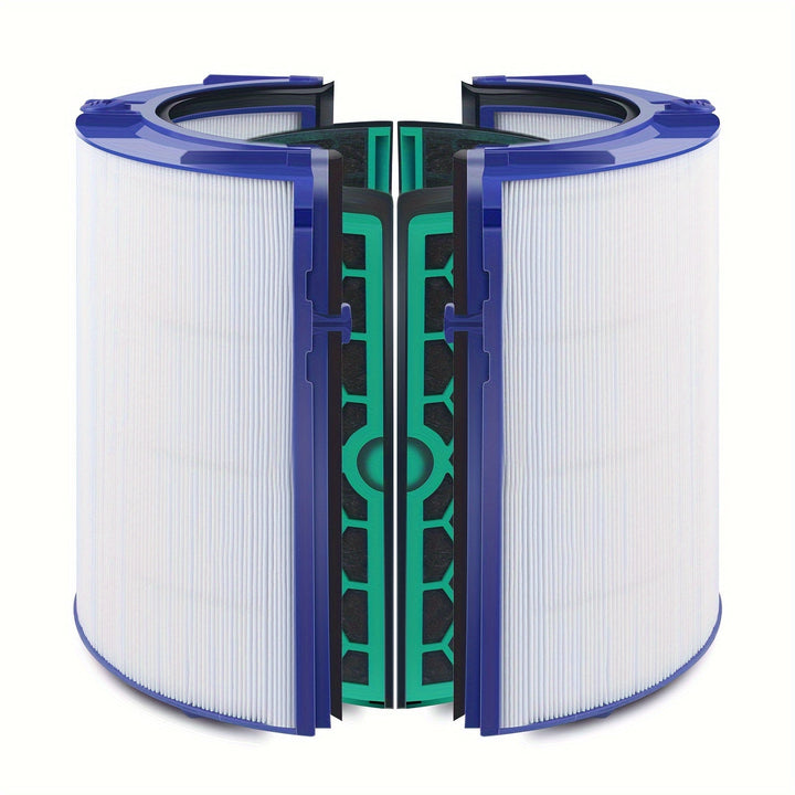 1 Unidad, Filtro Hepa Filtro De Carbón Activado Compatible Con El Purificador De Aire Dyson Tp04, Hp04, Dp04, Sistema De Filtro Sellado De Dos Etapas 360°, Ventilador Purificador De Aire Pure Cool