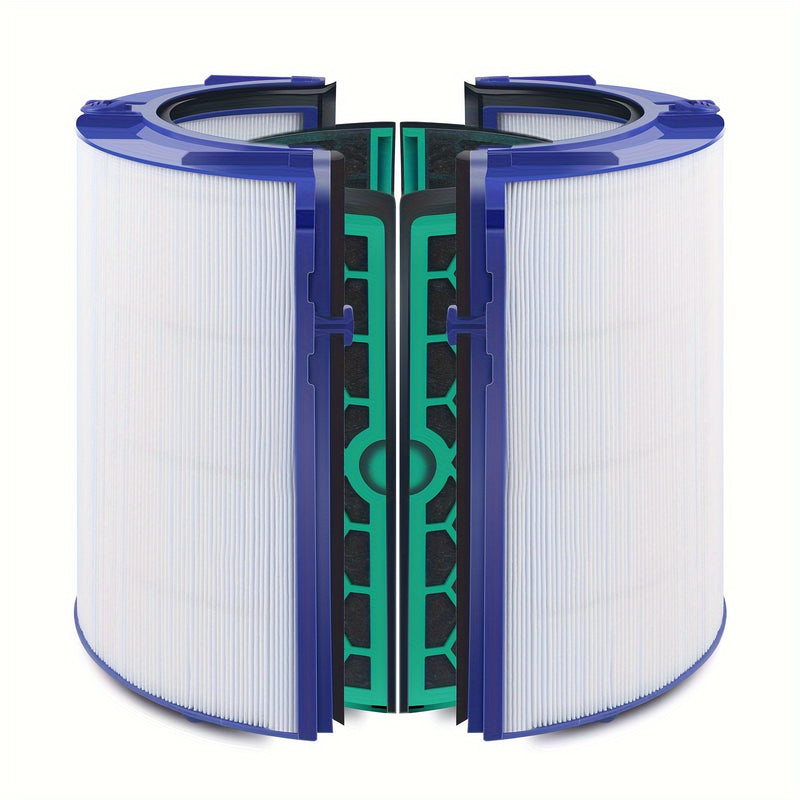 1 Unidad, Filtro Hepa Filtro De Carbón Activado Compatible Con El Purificador De Aire Dyson Tp04, Hp04, Dp04, Sistema De Filtro Sellado De Dos Etapas 360°, Ventilador Purificador De Aire Pure Cool