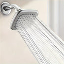 Rociador de Alta Presión - Cabezal de Ducha Resistente con Fuerte Flujo de Agua, Instalación Rápida y Fácil, Ideal para Baños Modernos - Perfecto para Familias y Parejas, Acabado Metálico Elegante, Cuerpo de Plástico Duradero