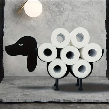 [Hierro Forjado Portarrollos de Papel] Portarrollos de Papel Higiénico de Hierro Forjado Independiente 1ud - Soporte Creativo para Rollo de Papel Higiénico, Esenciales para el Hogar