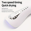 Lámpara de uñas LED para esmalte de gel, 18W Mini LED para secar uñas de gel, lámpara de uñas portátil USB recargable con 2 configuraciones de temporizador para secado rápido en casa y uso en salón.