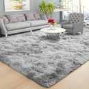 1 alfombra suave de poliéster peluda en gris, antideslizante, rectangular, para sala, dormitorio u oficina, decoración moderna, hecha a máquina, de fibra de poliéster
