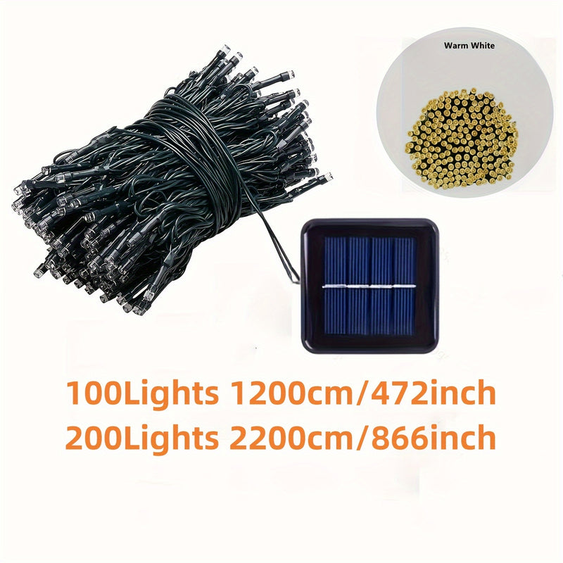 1pc Luz de Cadena con Temática Espacial y Energía Solar - Perfecta para Jardín, Patio, Fiesta, Patio, Ventana, Decoraciones de Pascua y Navidad con Batería de Níquel y Funciones Especiales