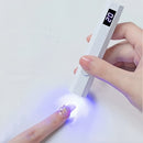 Linterna Portátil Mini para Uñas con Pantalla Digital - Curado Rápido sin varillas, Batería de Litio Recargable USB, Ideal para Manicura en Casa y Viajes, Regalo de Alta Calidad | Luz Decorativa para Arte de Uñas