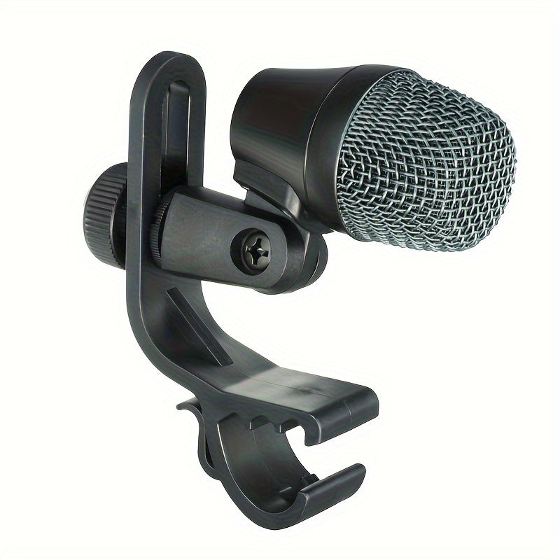 Tom Snare Evolution Micrófono Dinámico para Batería - Cardioid con Cable XLR/USB, Soporte Ajustable y Clip de Sujeción Seguro, Construcción Metálica Duradera para Grabación Profesional y Shows en Vivo -