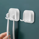Porta cepillos de dientes para baño, 1 o 2 piezas, soporte montado en pared, colgador para cepillos, porta vasos, accesorios para baño