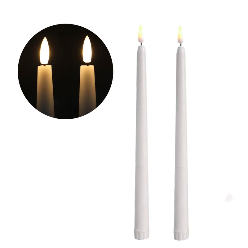Vela Larga LED x2 Decorativa Efecto Real 830-33