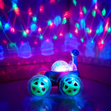 Carro Loco de Juguete Giratorio Control Remoto Luces y Sonido 9802M-9