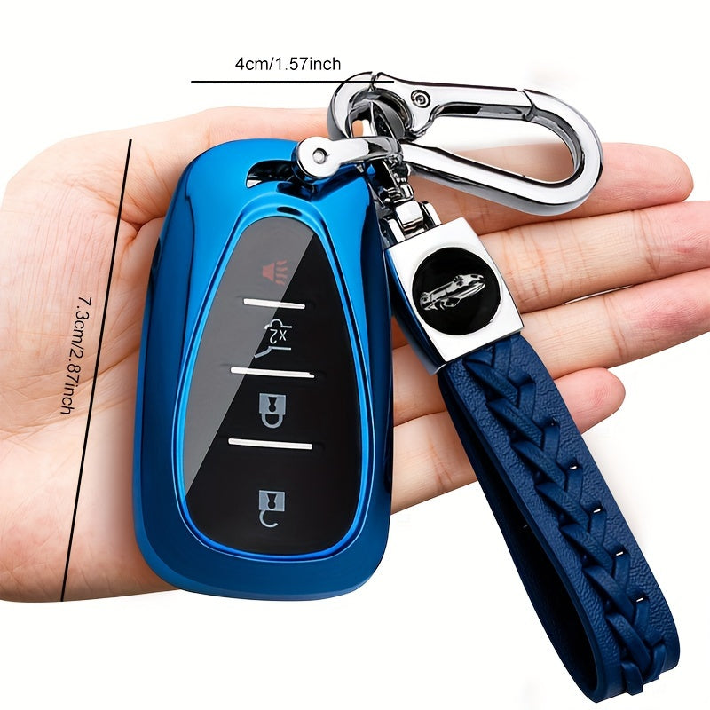 1pc Funda de Llave para Coche a la Moda Resistente a Arañazos Adecuada para Modelo de Alta Gama