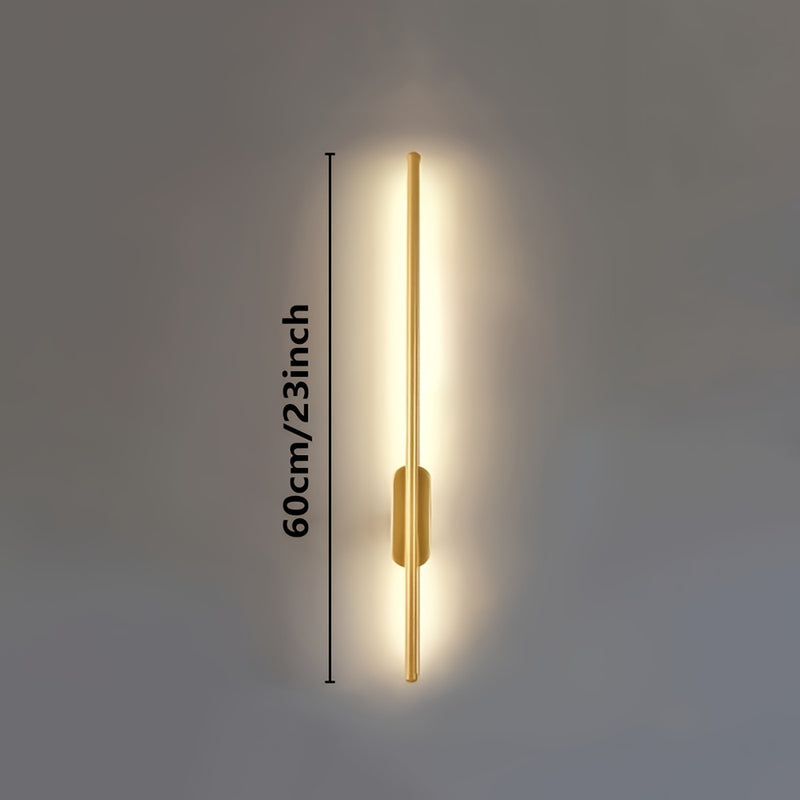 2 piezas de aplique de pared LED moderno dorado, lámpara de pared semimontada con estructura metálica desmontable para dormitorio, sala, pasillo - cableado directo, 110V-240V, sin batería, lámpara de pared para dormitorio | Aplique de pared moderno | Lám