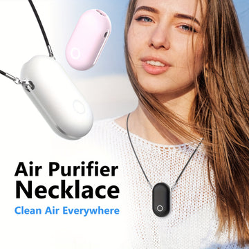 1pc, Collar purificador de aire portátil, purificador de aire iónico personal, perfecto para viajes y uso al aire libre, regalo ideal para mujeres, hombres, familiares y amigos, aparatos domésticos.