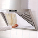 12pcs Filtros Desechables para Campana de Cocina - Película de Fibra de Poliéster Absorbente para Absorción de Grasa Lateral, Suministros Esenciales de Cocina para Estufa y Encimera, Limpieza del Área de Cocina | Diseño de Visibilidad de Grasa | Filtro D