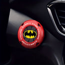 1 pieza de WB Batman, tapa de botón de arranque de coche, diseño redondeado giratorio, adecuado para botón de arranque/parada, mejora duradera de plástico interior, diseño de patrón audaz | Estuche protector duradero de plástico