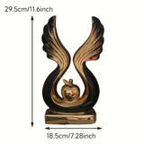 Adorno de Manzana, Estante Decorativo de Lujo Ligero para Sala, Vitrina de Vinos o Oficina - Regalo Creativo para Inauguración o Casa Nueva