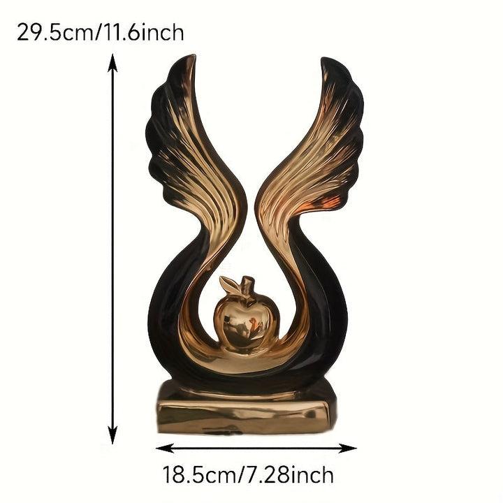 Adorno de Manzana, Estante Decorativo de Lujo Ligero para Sala, Vitrina de Vinos o Oficina - Regalo Creativo para Inauguración o Casa Nueva