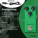 Mini Pedal De Efectos De Guitarra Eléctrica, Con Retardo Analógico, Tipo Único, Cc 9 V, Bypass Real, Equipado Con Cable De Refuerzo USB 5 V A 9 V