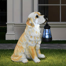 1pc Estatua de Perro Solar para Jardín - Decoración Exterior con Luces Solares, Escultura de Resina Adorable para Patio o Terraza, Regalo Festivo que Añade Ambiente a tu Huerto