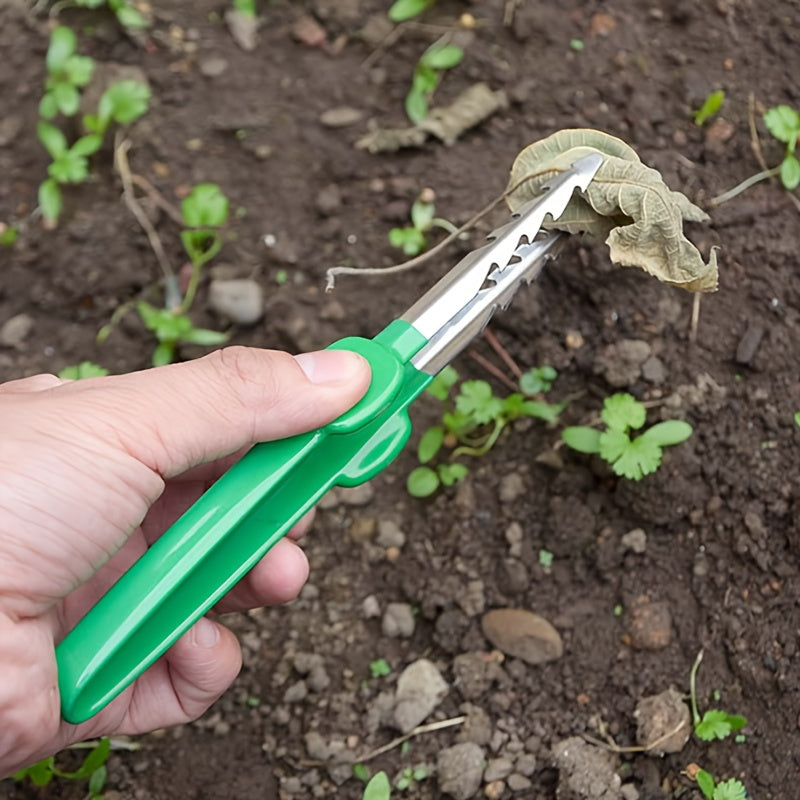 2 piezas de tijeras de jardín de acero inoxidable con asas ergonómicas - Pinzas multiusos para rastrillar, podar, injertar y trepar a la vid - Diseño duradero ambidiestro para uso profesional y doméstico, tijeras de poda para jardín, herramienta para ras