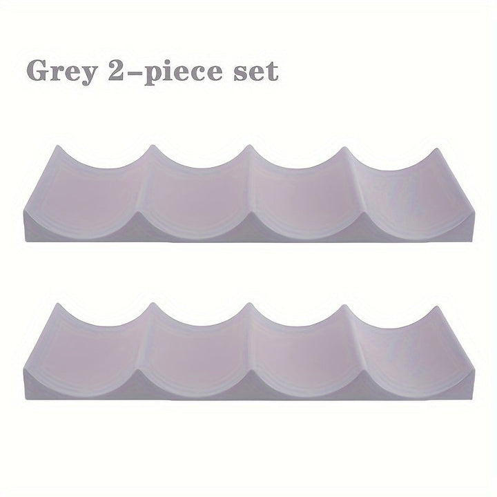 Juego de 2 piezas de estante de almacenamiento para latas de vino tinto de 11.5 pulgadas, estante de almacenamiento de vino, adecuado para comedores, salas de estar, escaparates, cocinas, etc