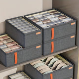 Caja De Almacenamiento De Ropa Interior De 6/7/20 Rejillas, Organizador De Armario Para El Hogar, Caja Divisoria De Pantalones Y Calcetines Y Cubo De Embalaje