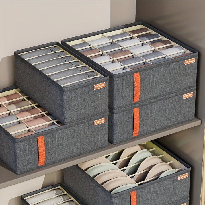 Caja De Almacenamiento De Ropa Interior De 6/7/20 Rejillas, Organizador De Armario Para El Hogar, Caja Divisoria De Pantalones Y Calcetines Y Cubo De Embalaje