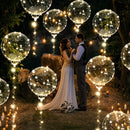 7 globos de burbujas LED que brillan, decoraciones multifuncionales para celebraciones, adecuadas para cumpleaños, aniversarios, Día de San Valentín, Navidad y eventos de verano.