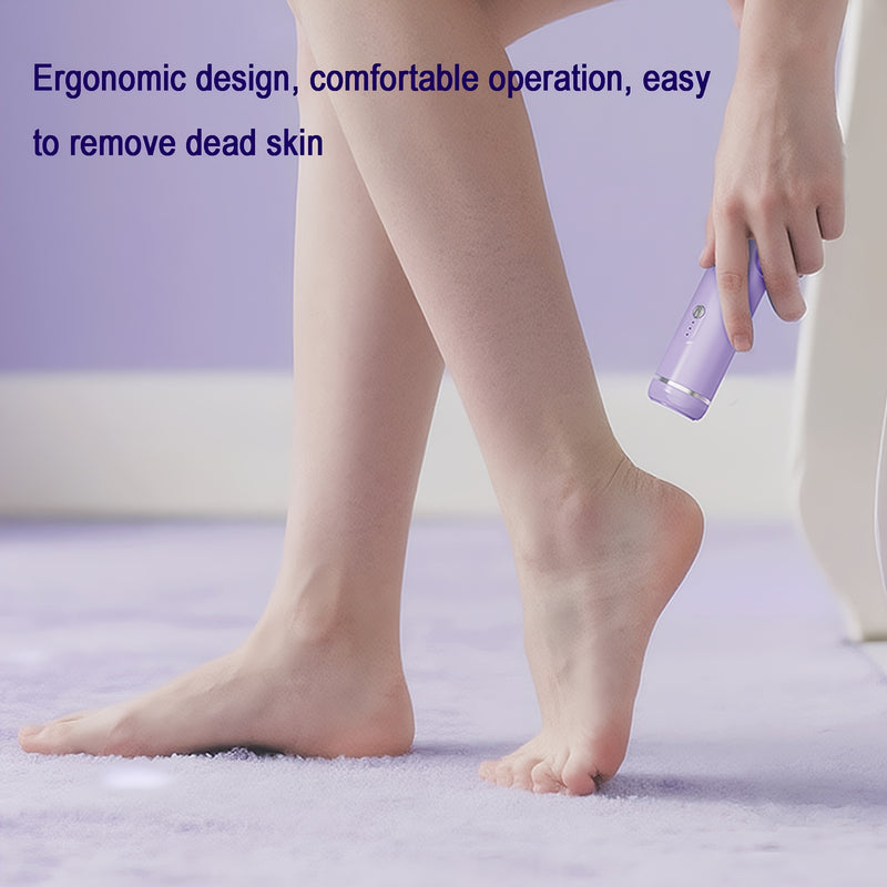 Eliminador de pies muertos, suave, recargable por USB, ajustable a 3 velocidades, eliminación de queratina, adecuado para el hogar, cuidado de uñas, mini manicura portátil.