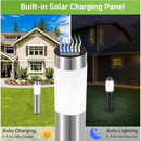 4 piezas de luces solares brillantes para exteriores, luces solares para jardín, luces exteriores con auto encendido/apagado para césped, patio, caminos, driveway y decoración de paisaje (tono cálido), fácil de instalar