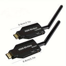 1080P 60Hz 50m HD Wireless Transmitter y Receiver 1 TX a 4 RX Adaptador de TV Stick Dongle Extensor Kit Plug & Play para Cámara, Portátil, PS4, Proyector, Monitor, Bajo Retardo con Antena, más estable.