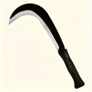 Cuchilla de hierro de acero de alta calidad para jardinería, poda y cortar leña - Cuchillo de hierro de acero de manganeso duradero con estructura, tratamiento de agua y fuego, ideal para acampar al aire libre, cortar césped y cosechar cultivos, herramie