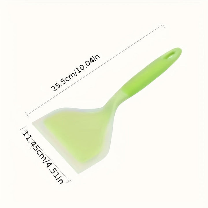 Espátula de silicona versátil - Antiadherente, resistente al calor para cocinar, revolver y asar - Ideal para panqueques, bistecs y más - Herramienta de cocina colorida | Diseño llamativo | Utensilio de cocina duradero