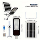 Farola Solar Sin Factura de Electricidad, Bombillas LED Ultrabrillantes, Luces Solares con Batería de Gran Capacidad Adecuadas para Iluminación de Jardines, Garajes, Patios y Caminos