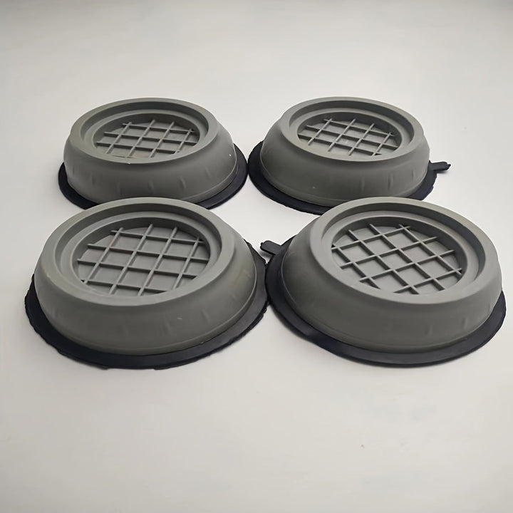 4 paquetes de almohadillas antivibración para lavadora y secadora, reducción de ruido, protección del suelo, estabilizadores de goma para lavadora, accesorios para lavadero