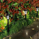 Juego de 10 luces solares para jardín, control fácil de encendido/apagado, inalámbricas, diseño semi-enterrado, ideales para patio, césped, jardín y entrada, duraderas, ahorradoras de energía, luz cálida suave