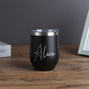 1 pza. taza personalizada de 12 oz, taza térmica, taza con monograma, taza grande grabada de 12 oz