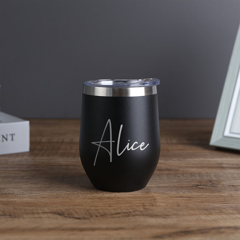 1 pza. taza personalizada de 12 oz, taza térmica, taza con monograma, taza grande grabada de 12 oz
