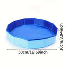 1 pieza, bañera de pies plegable portátil azul de PVC, entrada higiénica de piscina de varios componentes, accesorio esencial para limpieza de piscina, no necesita electricidad, cuidado de pies en la piscina, diseño de almacenamiento fácil, duradera bañe