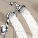 1 juego de ducha ABS con alta caudalidad y manguera, conjunto de ducha portátil dos en uno, distribuidor de agua de tres vías con manguera larga, accesorios para baño