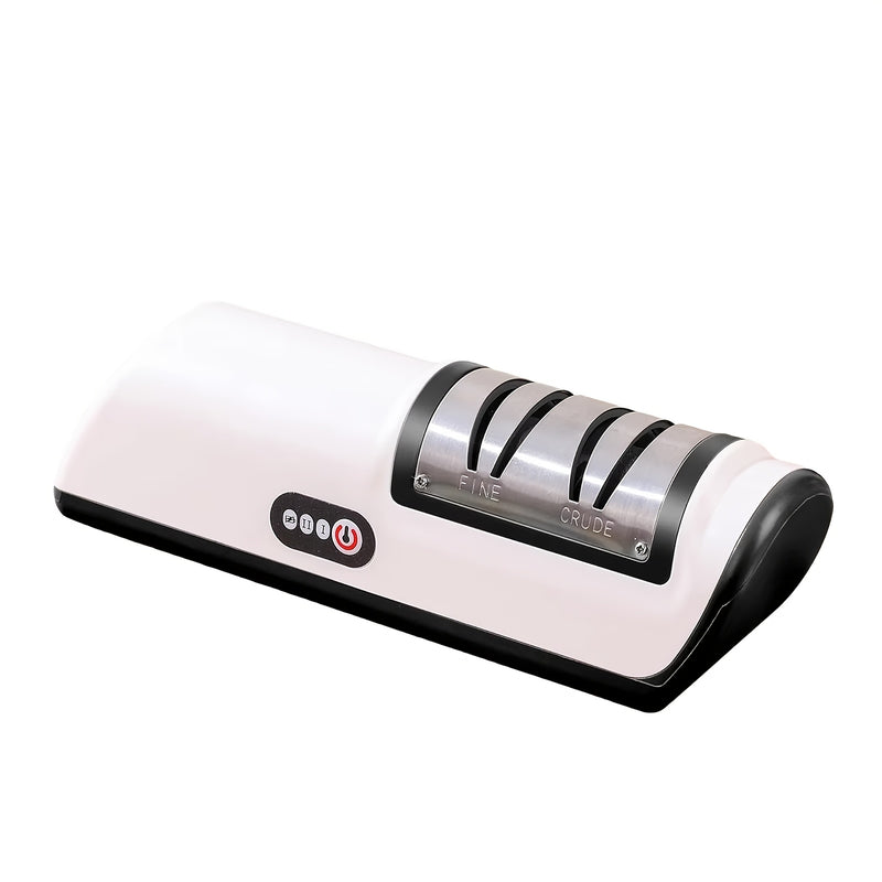 ZERNBER Afilador de Cuchillos Eléctrico Profesional de 2 Etapas - Recargable USB 36V, Afilado y Pulido Rápido, Diseño Compacto Portátil con Carga Oculta, ABS & Acero Inoxidable para Cuchillos de Cocina Domésticos